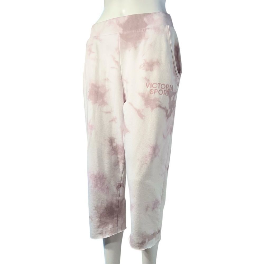 Victoria Sport Raw Edge Cropped Sweatpants (S)